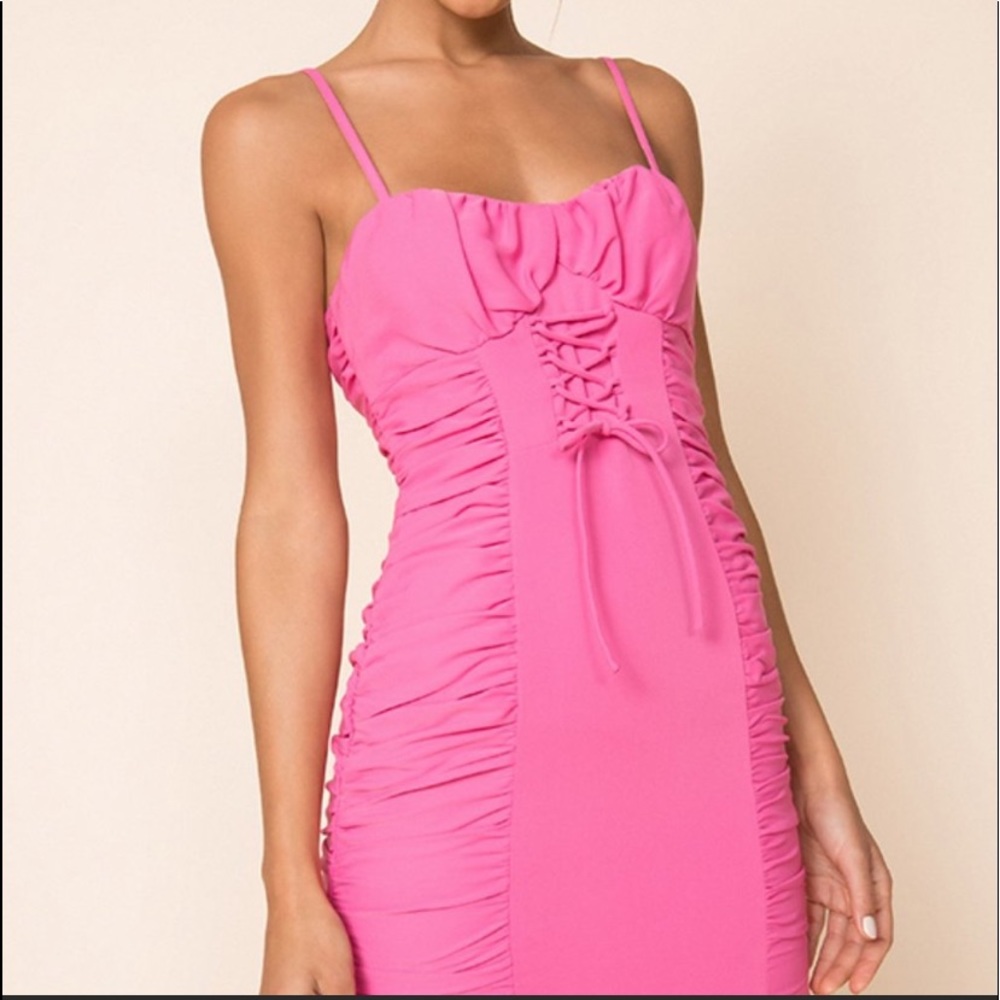 Crystal Ruched Cami Dress